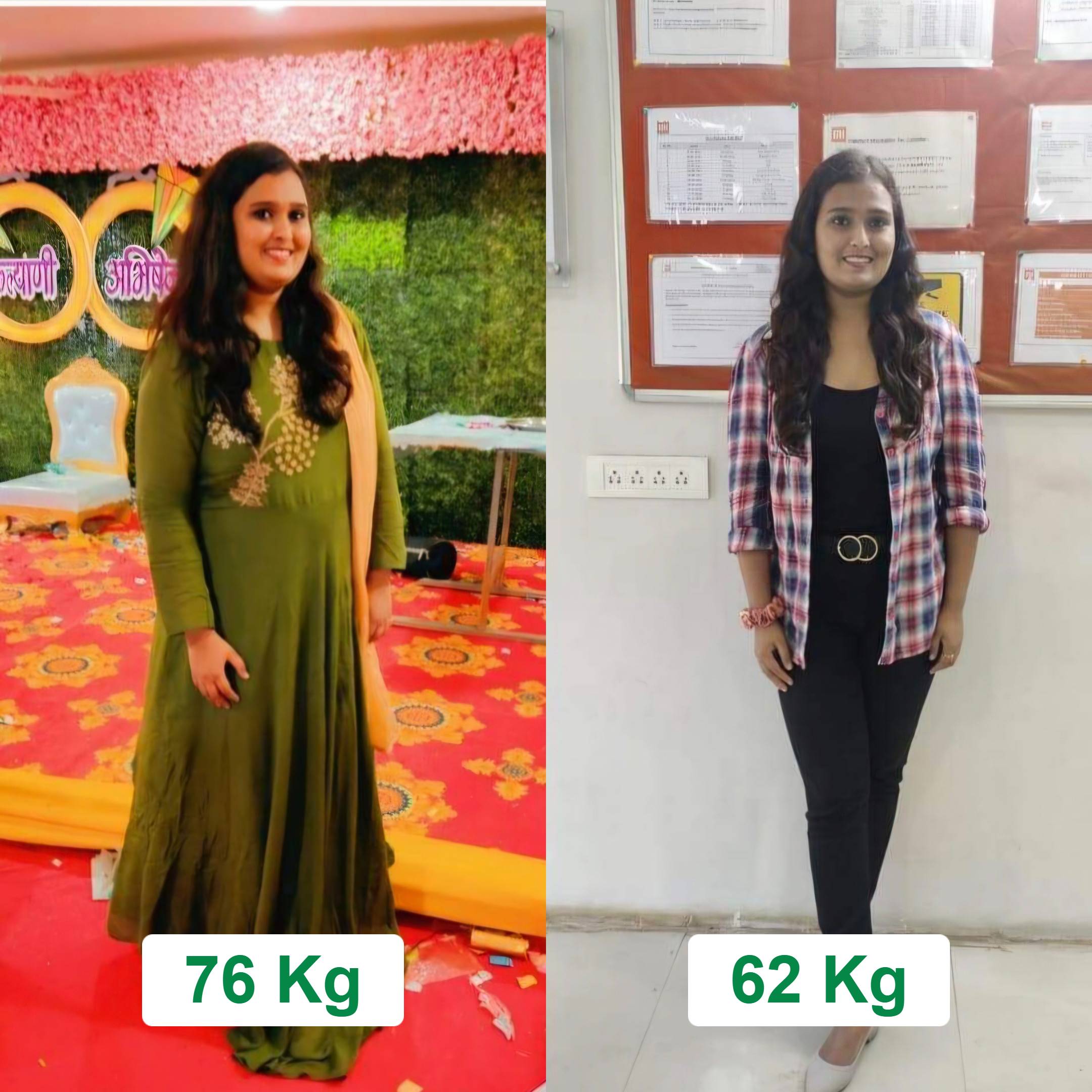 14 Kg Down in 6 Months: A Sustainable Transformation for a Working Woman