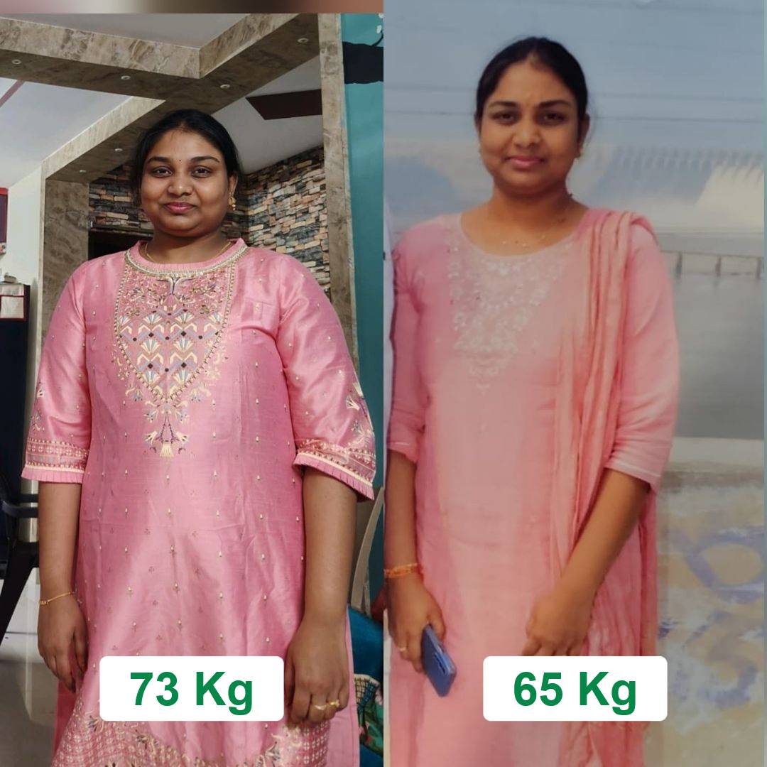 Transformation: 73 Kg to 65 Kg