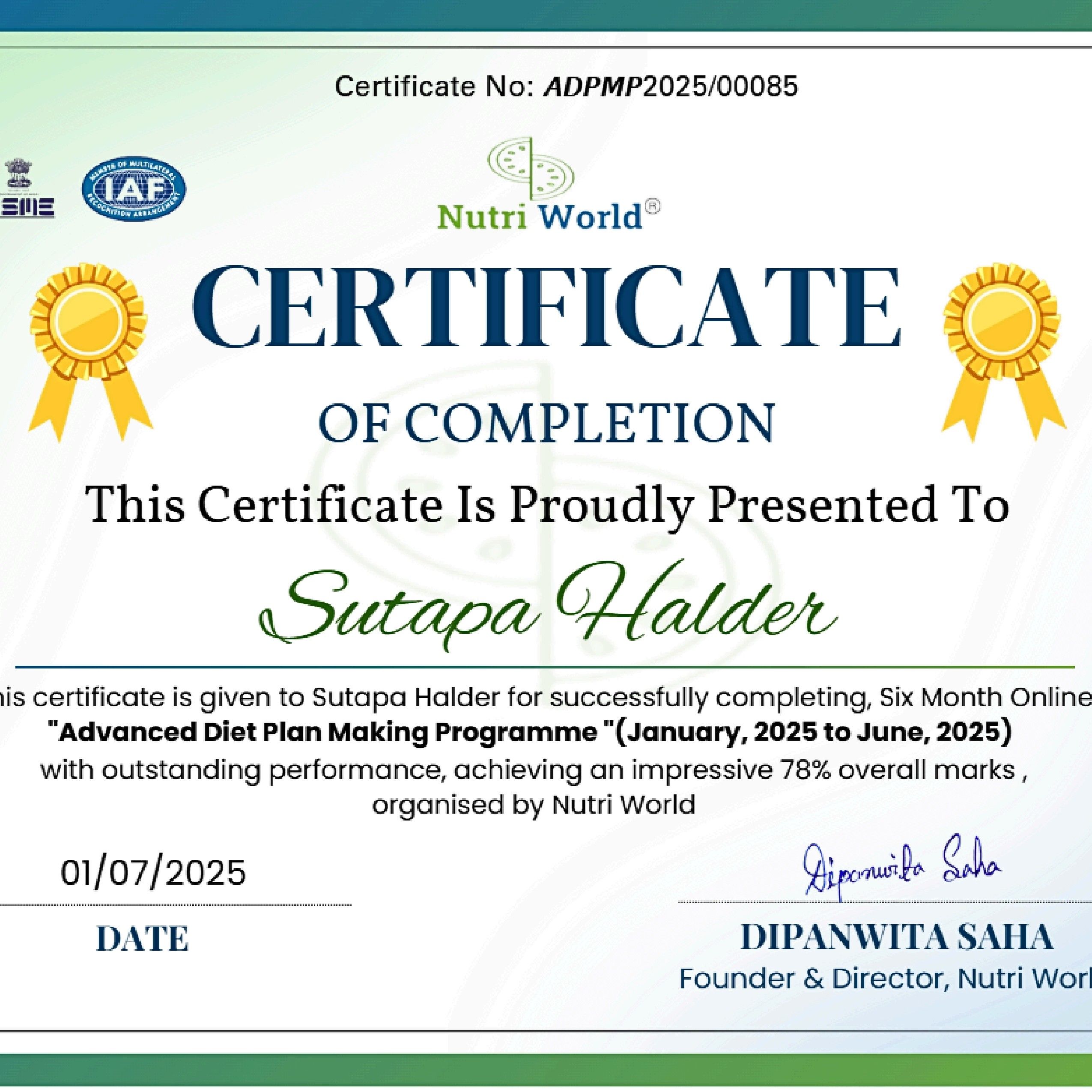 Expertise in Fitness Nutritionist, Weight Management Professional