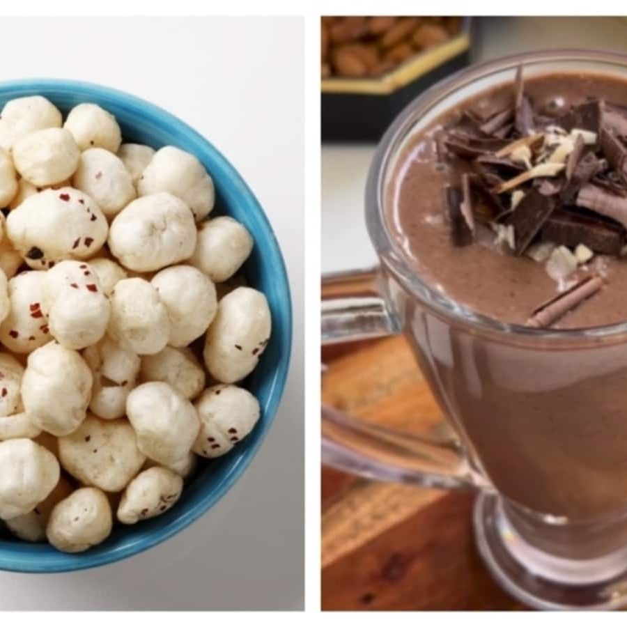 Chocolate makhana smoothie