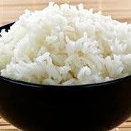 Cooked white rice