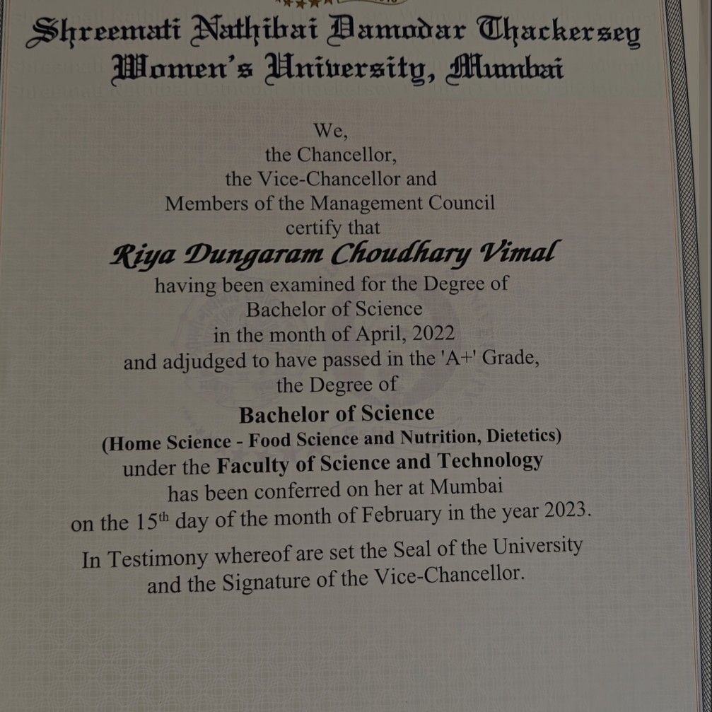 Expertise in Nutrition & Diet