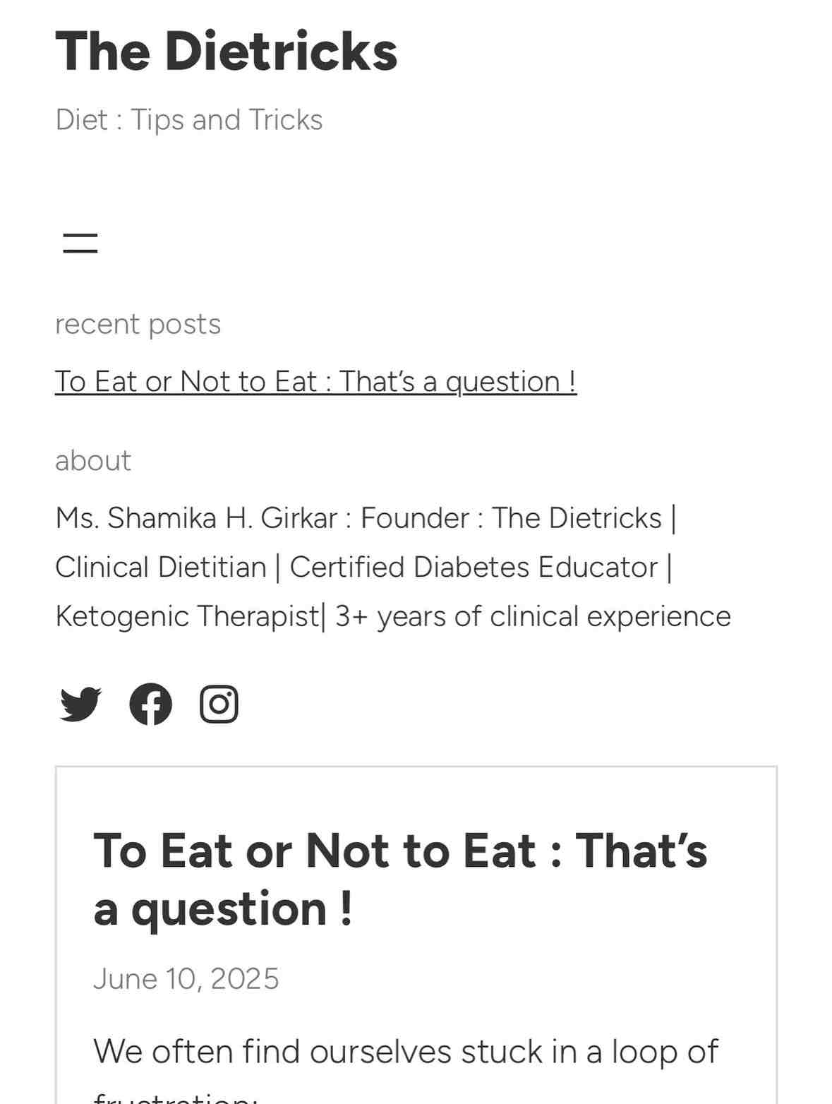 Expertise in Registered Dietitian