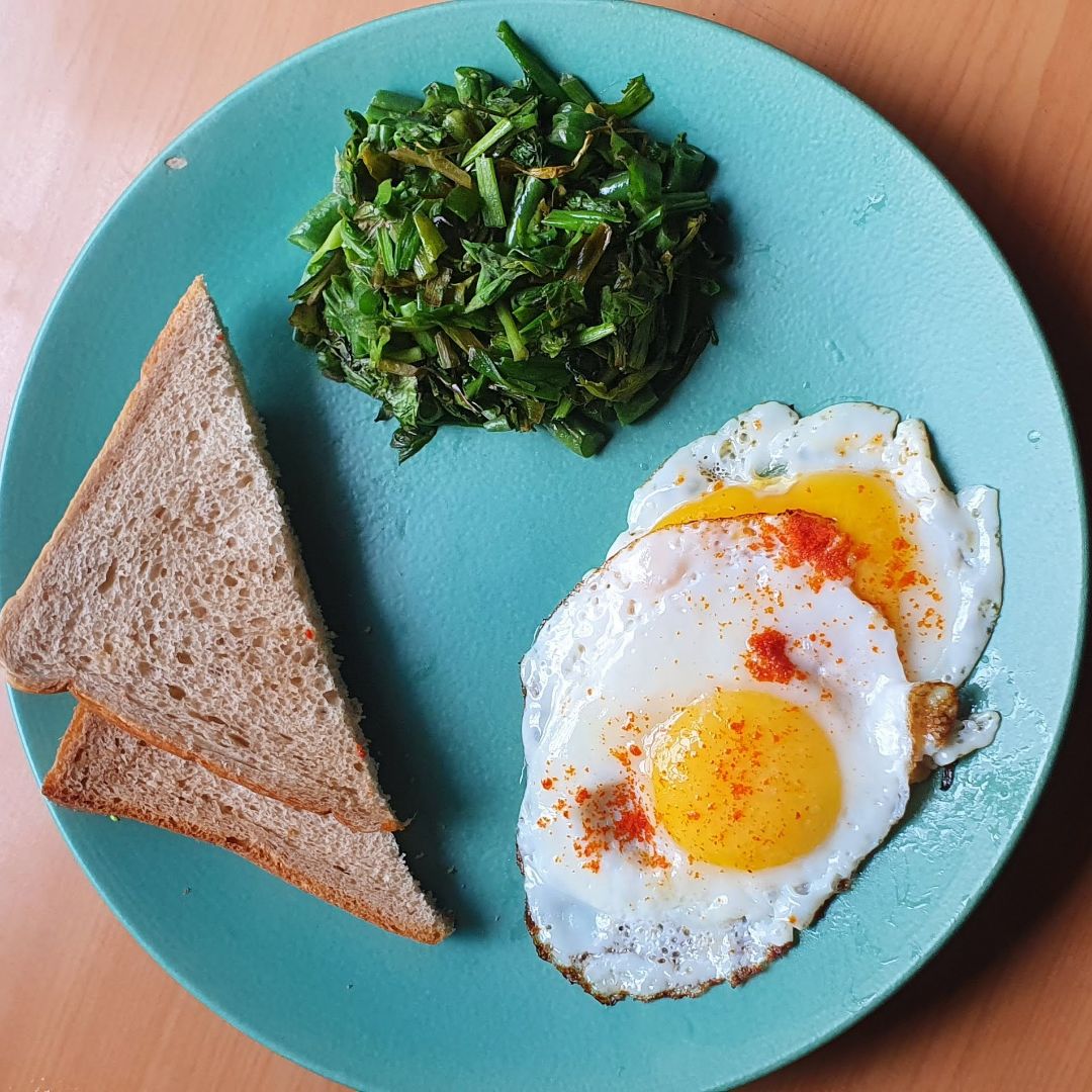 Egg with whole wheat bread