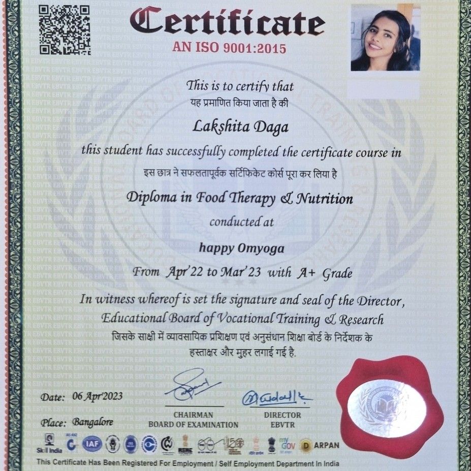 Expertise in Nutrition & Diet, Yoga & Ayurveda, Women’s Health, Mental Wellness