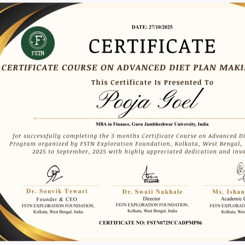 Expertise in Yoga & Ayurveda, Nutrition & Diet, Women’s Health