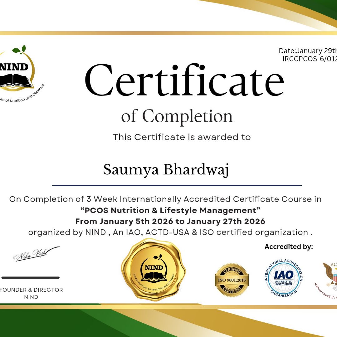 Expertise in Nutrition & Diet, Women’s Health