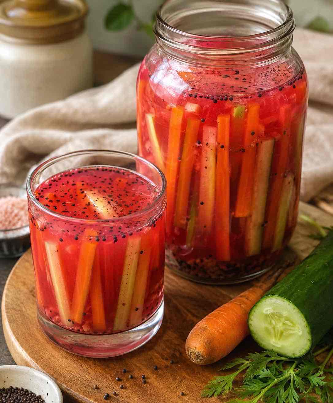 Fermented Carrot & Cucumber Kanji