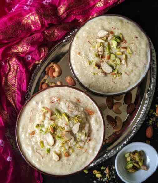 Low Fat Kheer with Millets