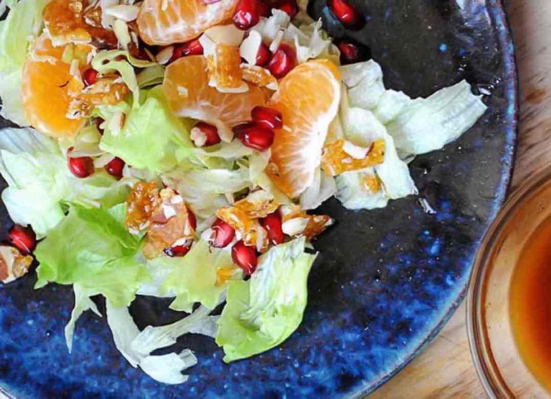 Orange And Pomegranate Salad Recipe With Candied Almonds