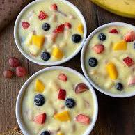 Custard with Fruits