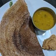 Ragi dosa with sambhar