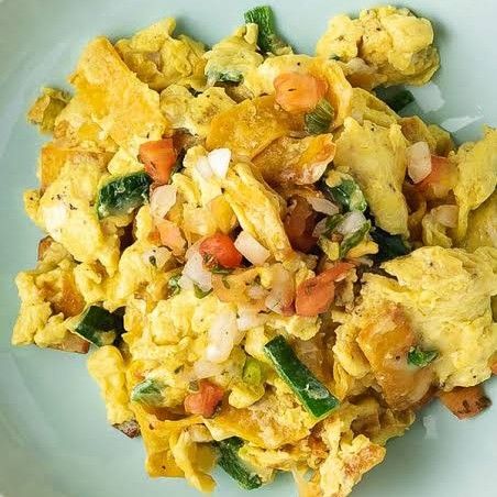 Corn Migas with Egg