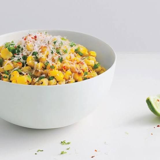 Corn with Manchego Sauce