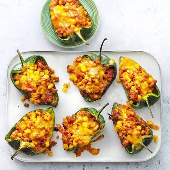 Corn & Chesse stuffed Peppers