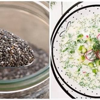 Cucumber Chia Seed Raita
