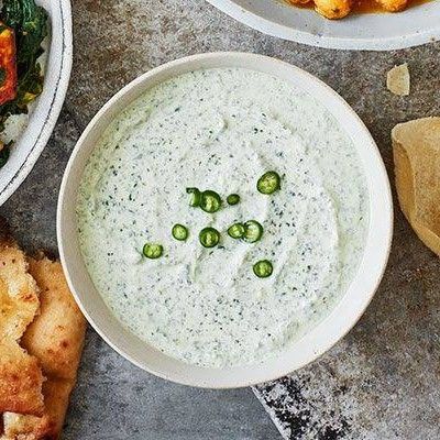 Coriander and Mint Raita