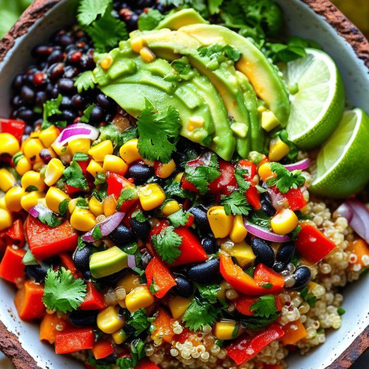 Avocado Rainbow salad