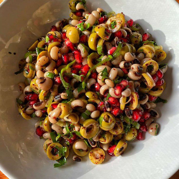 Olive and bean salad