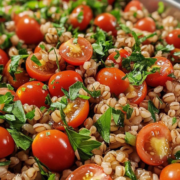 Barley with veggies