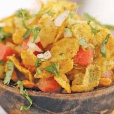 Bran flakes bhelpuri