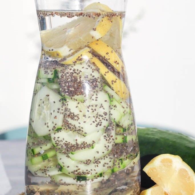 Ginger cucumber infused water