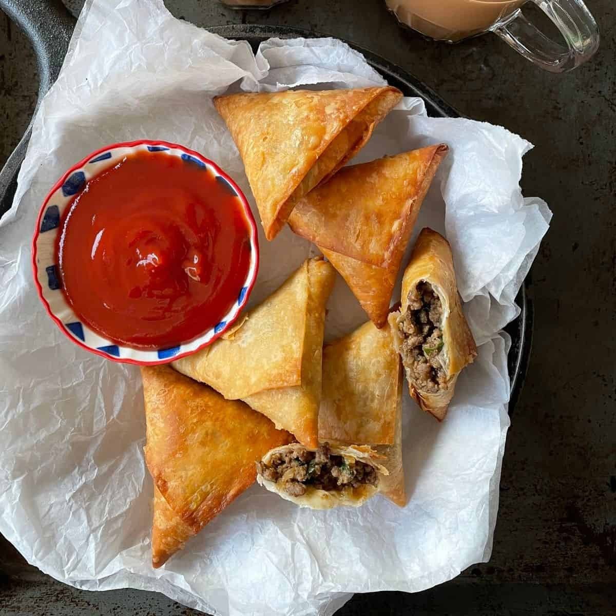 Keema samosa