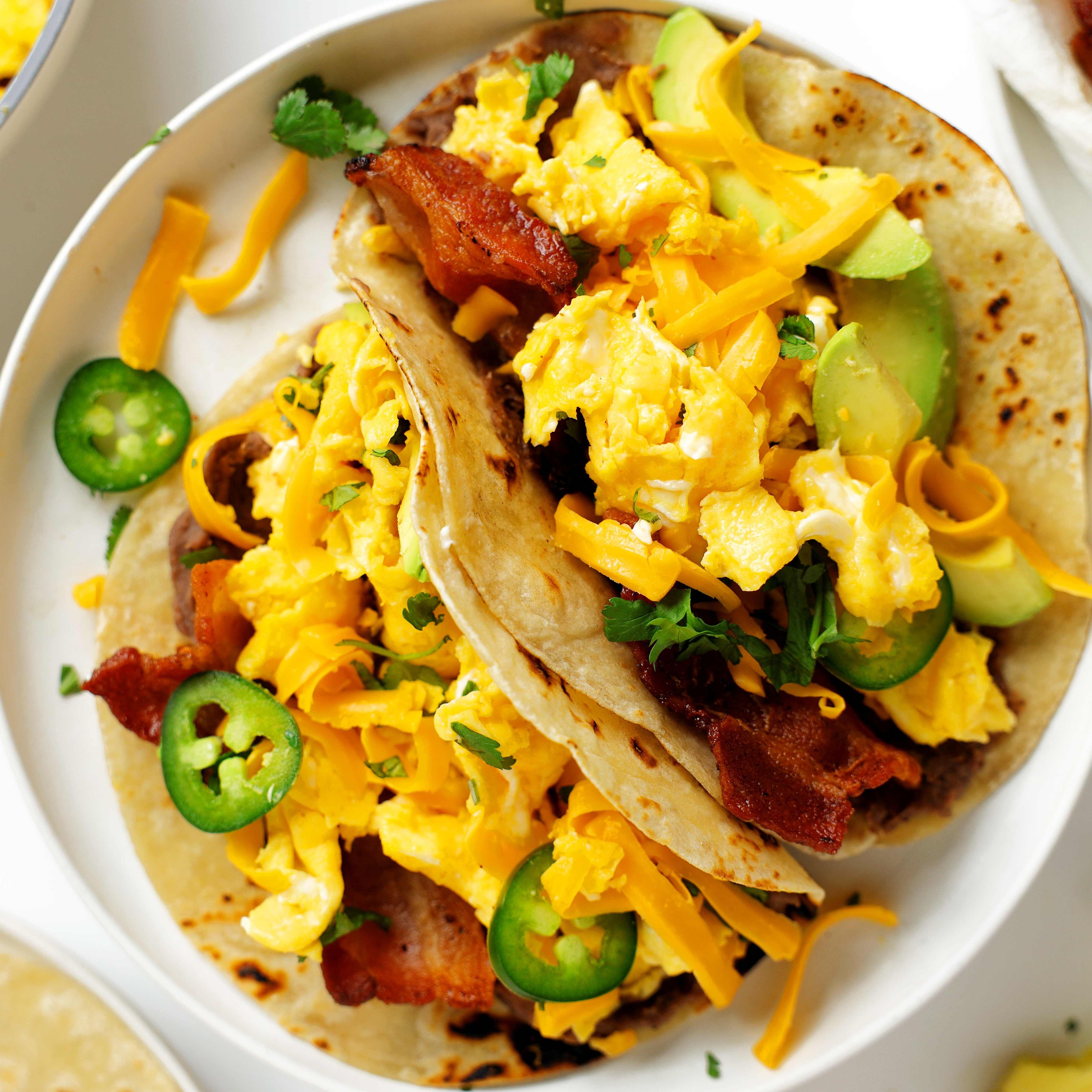 Smash egg tacco