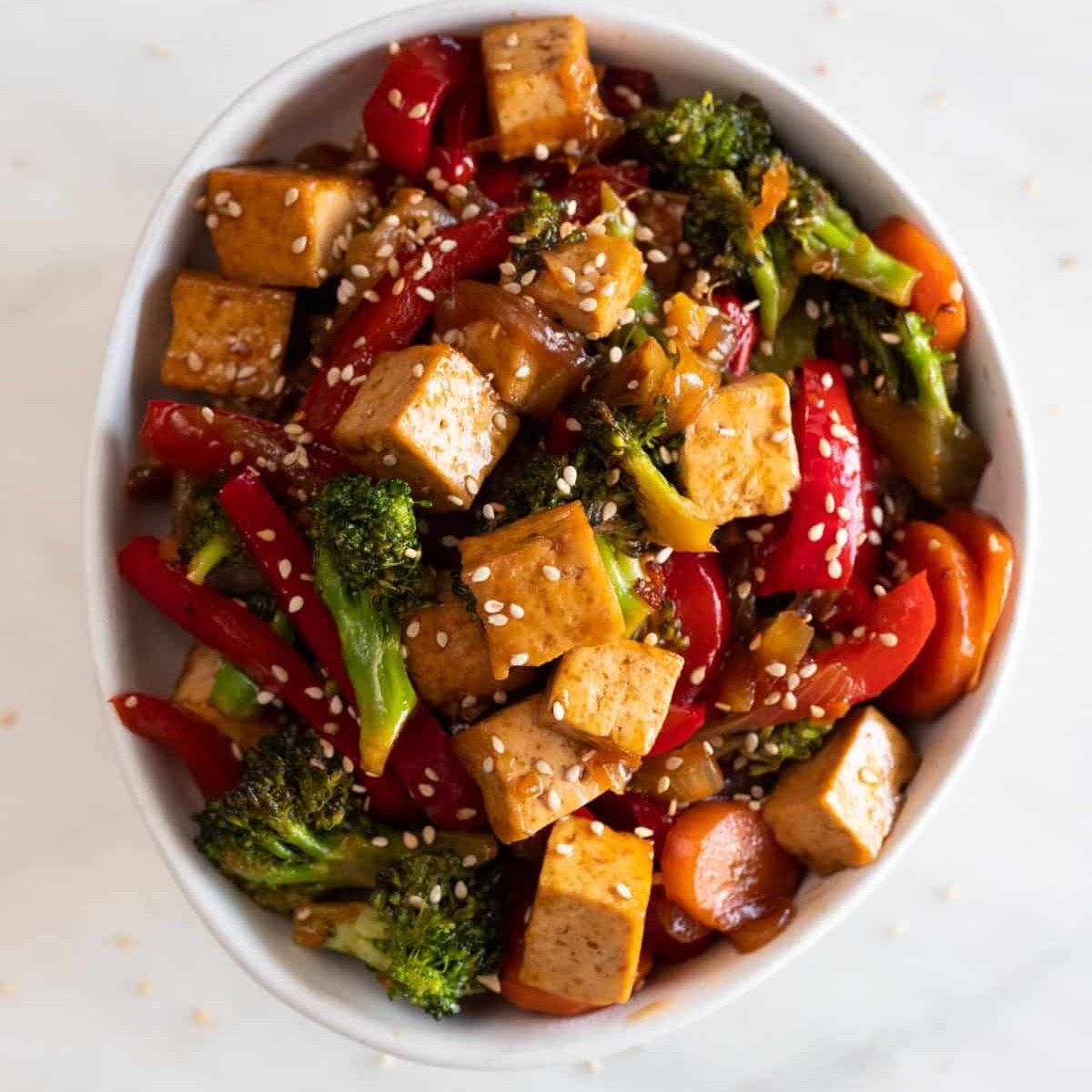 Tofu fry with veg
