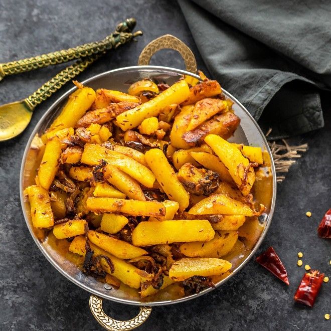 Aloo bhujiya sabzi