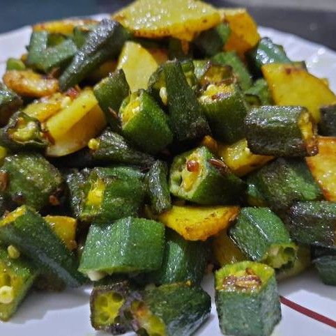 Bhindi Aloo bhujiya sabzi