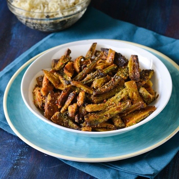 Bitter gourd Aloo bhujiya sabzi