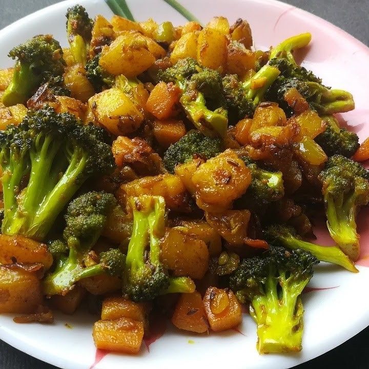 Brocolli Aloo bhujiya sabzi