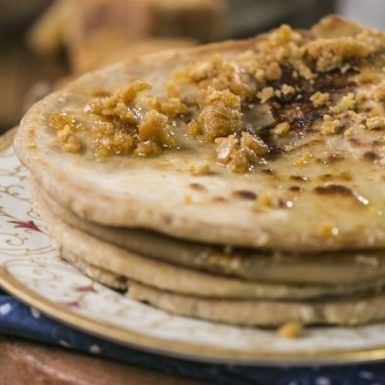 Jaggery paratha