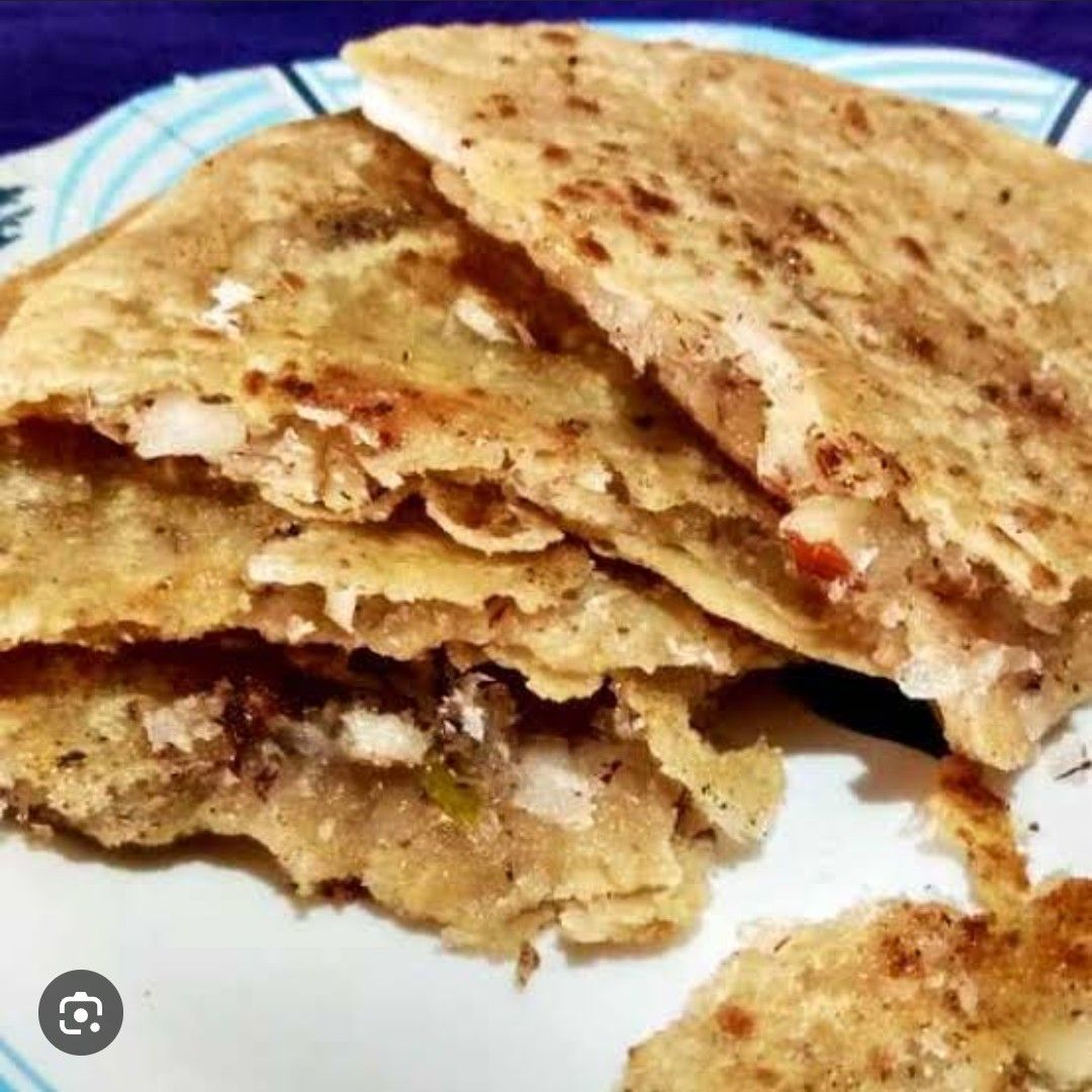 Coconut jaggery paratha