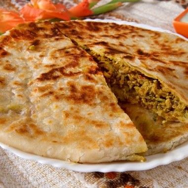 Chicken stuffed paratha