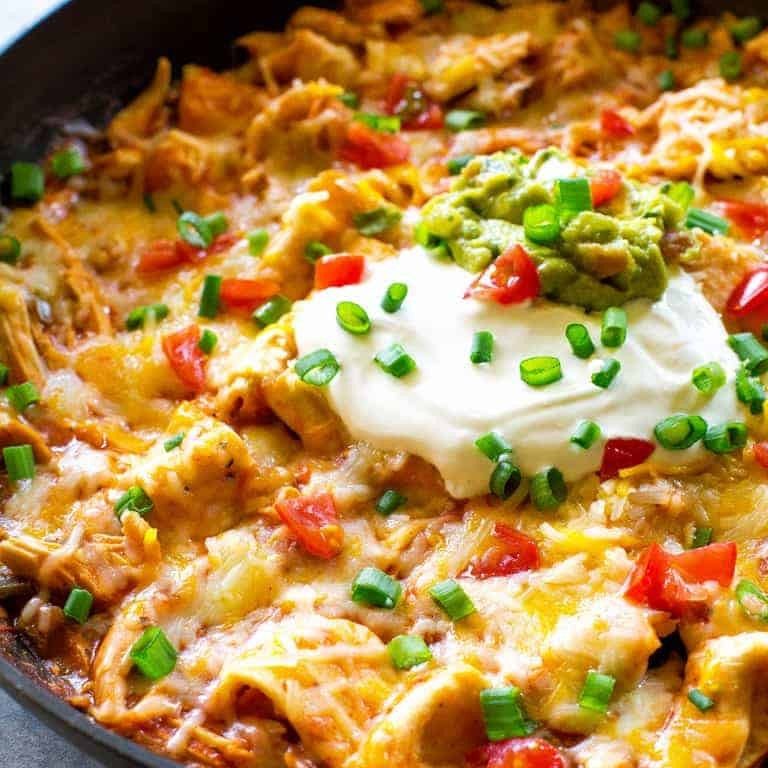 Chicken Enchilada Skillet