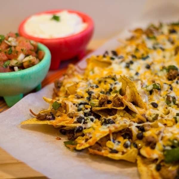 Chicken & Bean Nachos