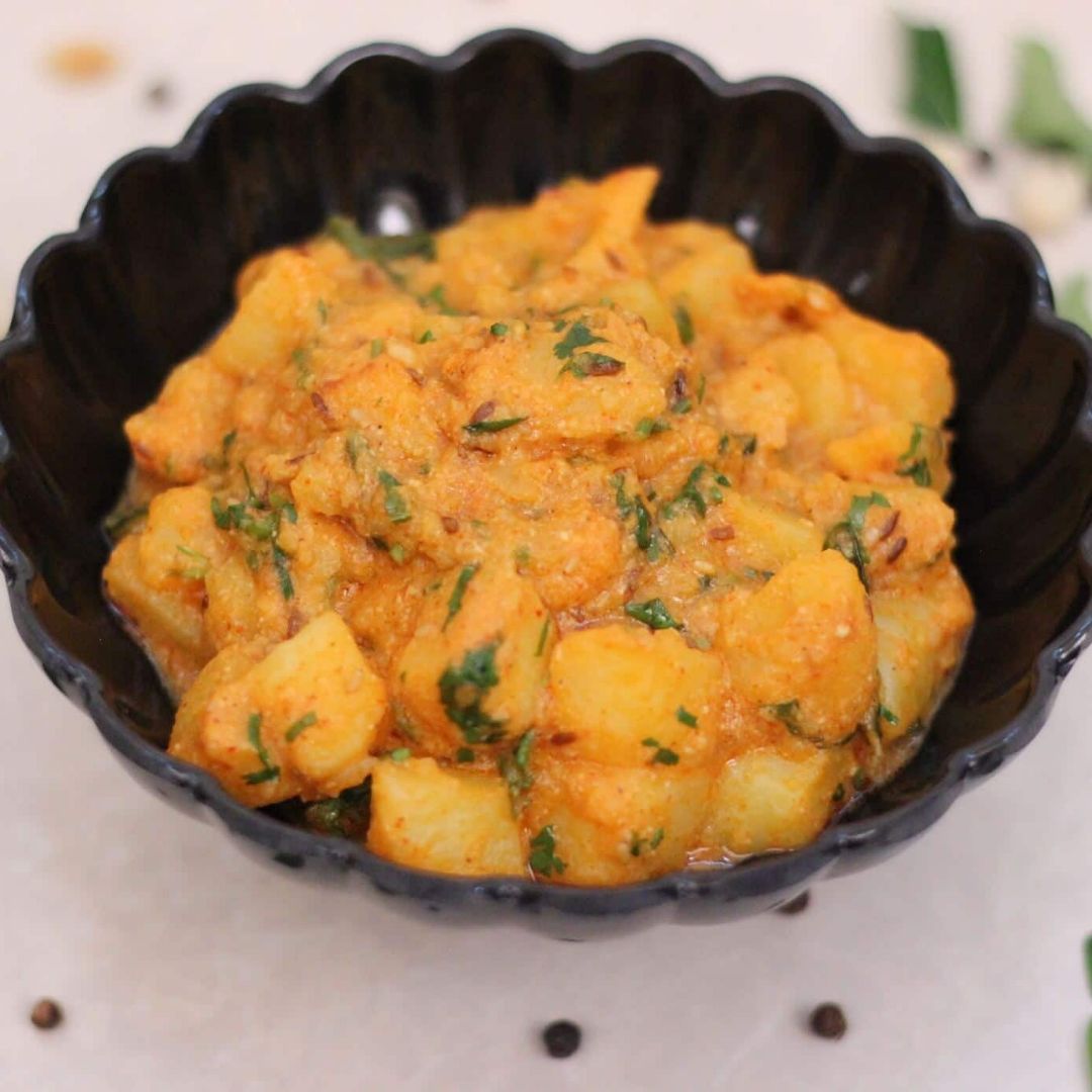 Farali Dahi Aloo