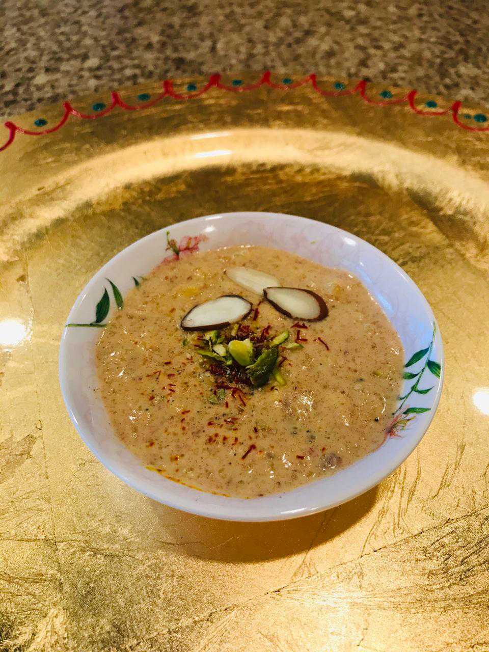Rice and dates phirni