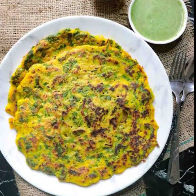 Recipe Name: Moong Dal Palak Cheela