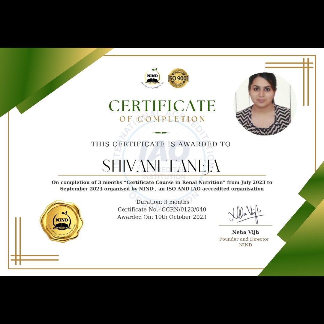 Expertise in Weight Management Professional, Fitness Nutritionist