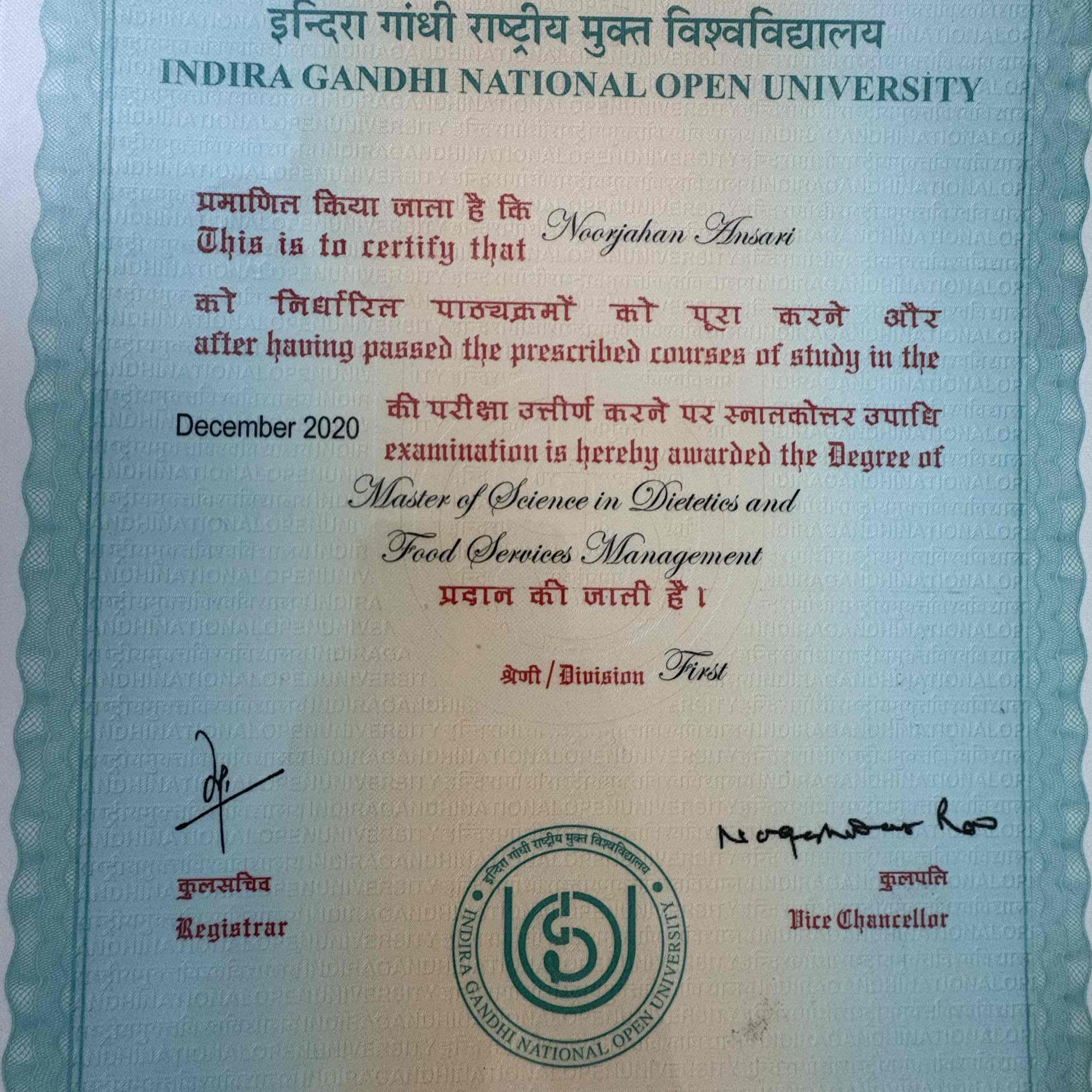 Expertise in Fitness Nutritionist, Weight Management Professional