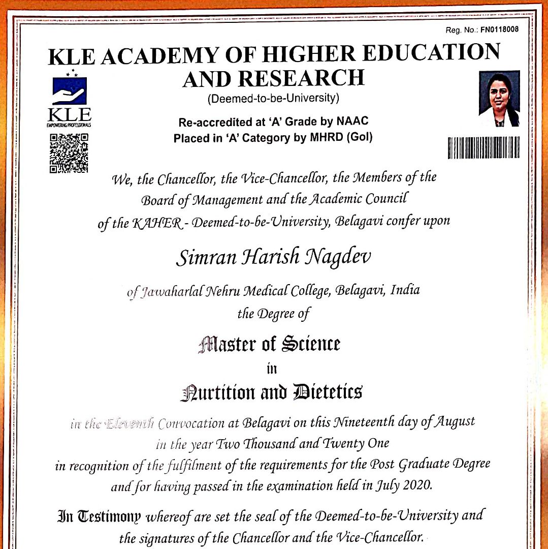 Expertise in Nutrition & Diet, Women’s Health