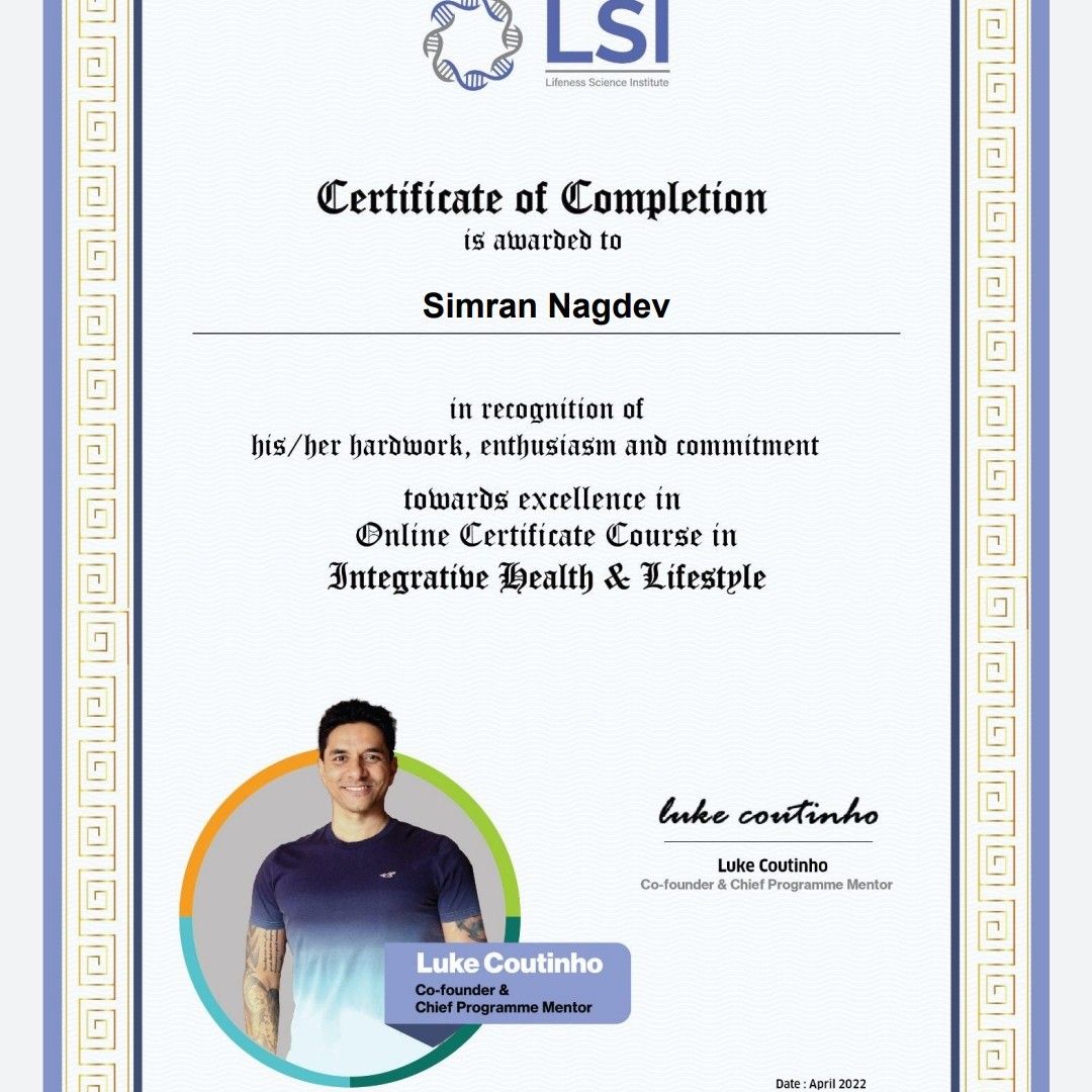 Expertise in Nutrition & Diet, Women’s Health