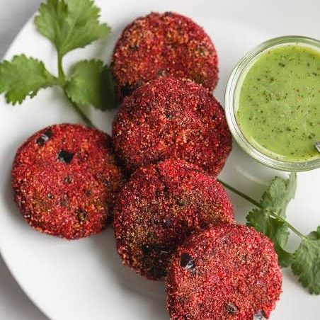 Healthy beetroot tikki