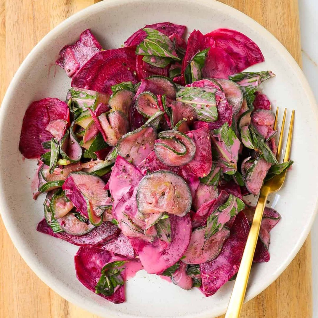 Refreshing beetroot & cucumber salad