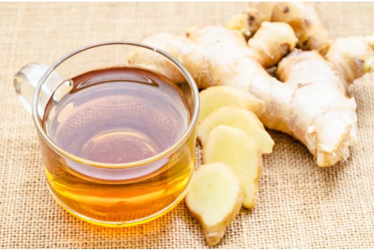 Clear liquid - Ginger water