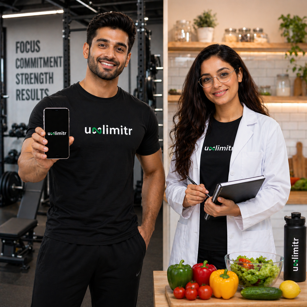 Unlimitr fitness coach and nutritionist ready to support your transformation