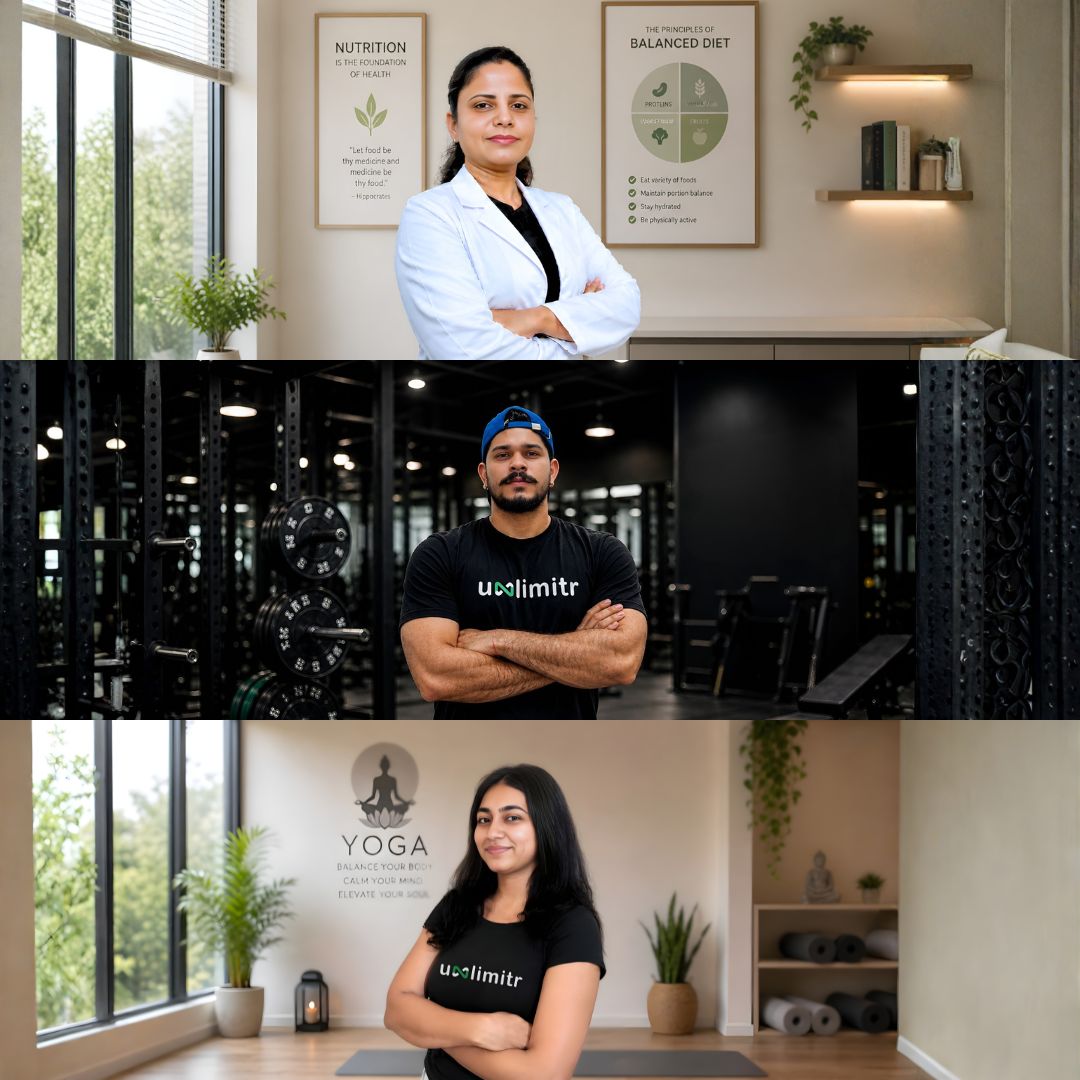 Unlimitr nutrition, fitness, and yoga coaches supporting your Total Wellness journey
